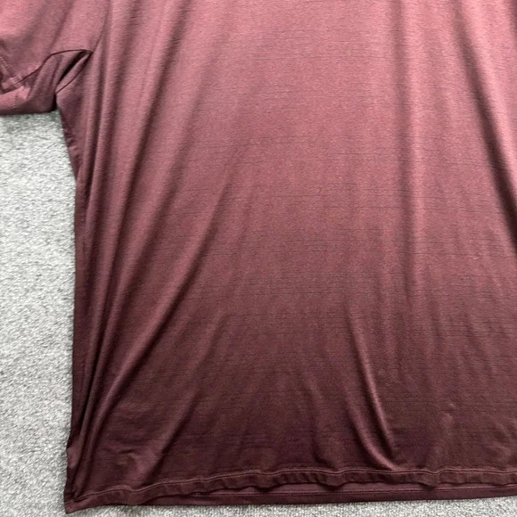 Nike Golf Polo Shirt Mens Size XXL Burgundy Short Sleeve Dri-Fit Performance Top - Picture 11 of 12